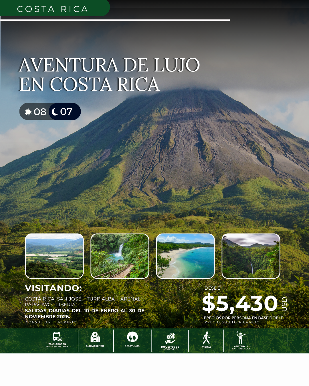 AVENTURA DE LUJO EN COSTA RICA SL